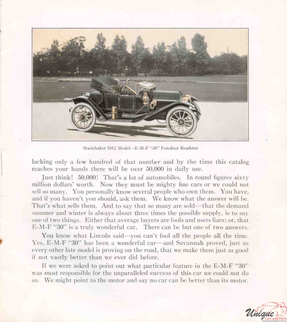 1912 Studebaker E-M-F 30 Brochure Page 15